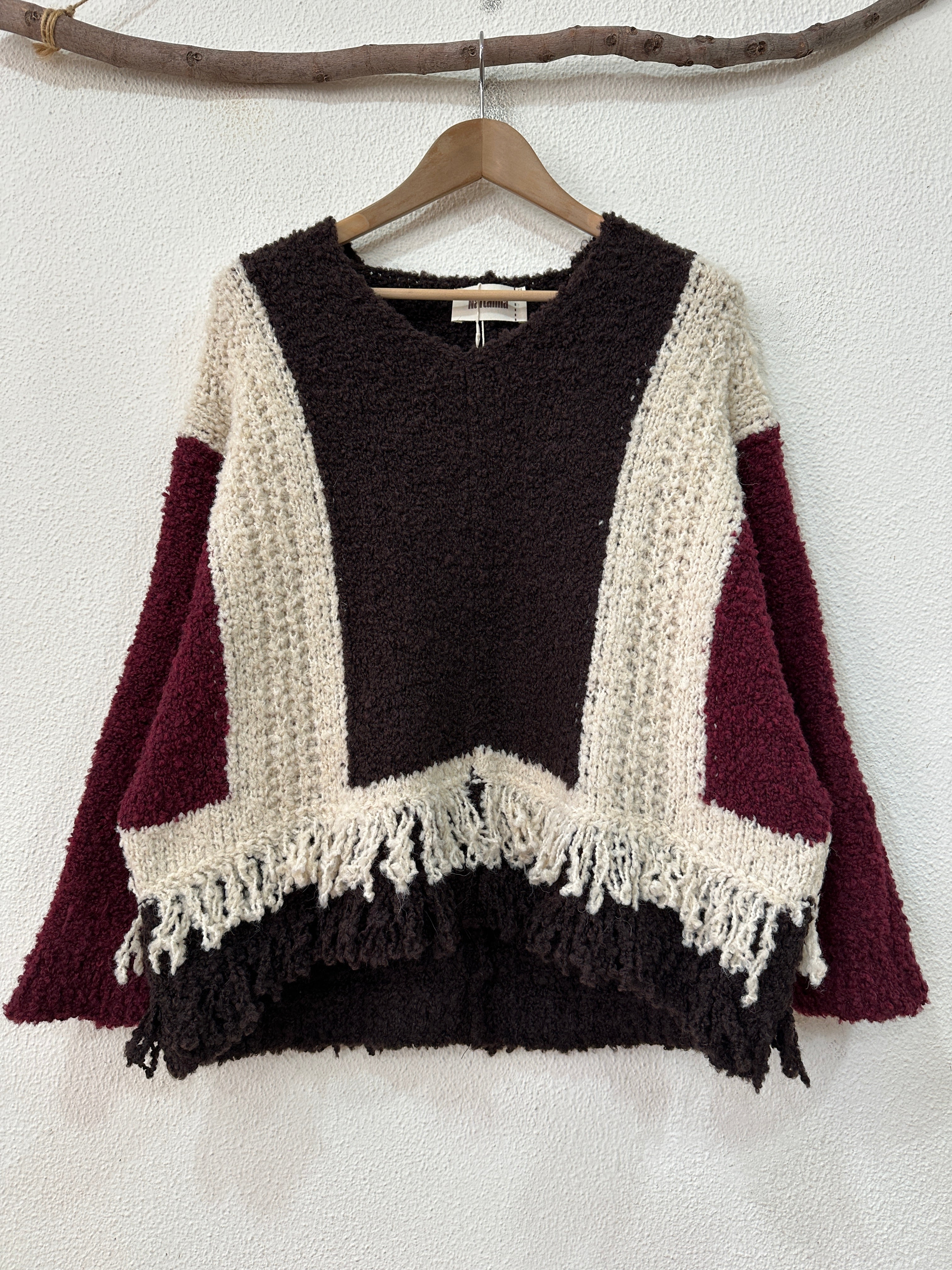 Camisola em malha c/franjas ORSAY