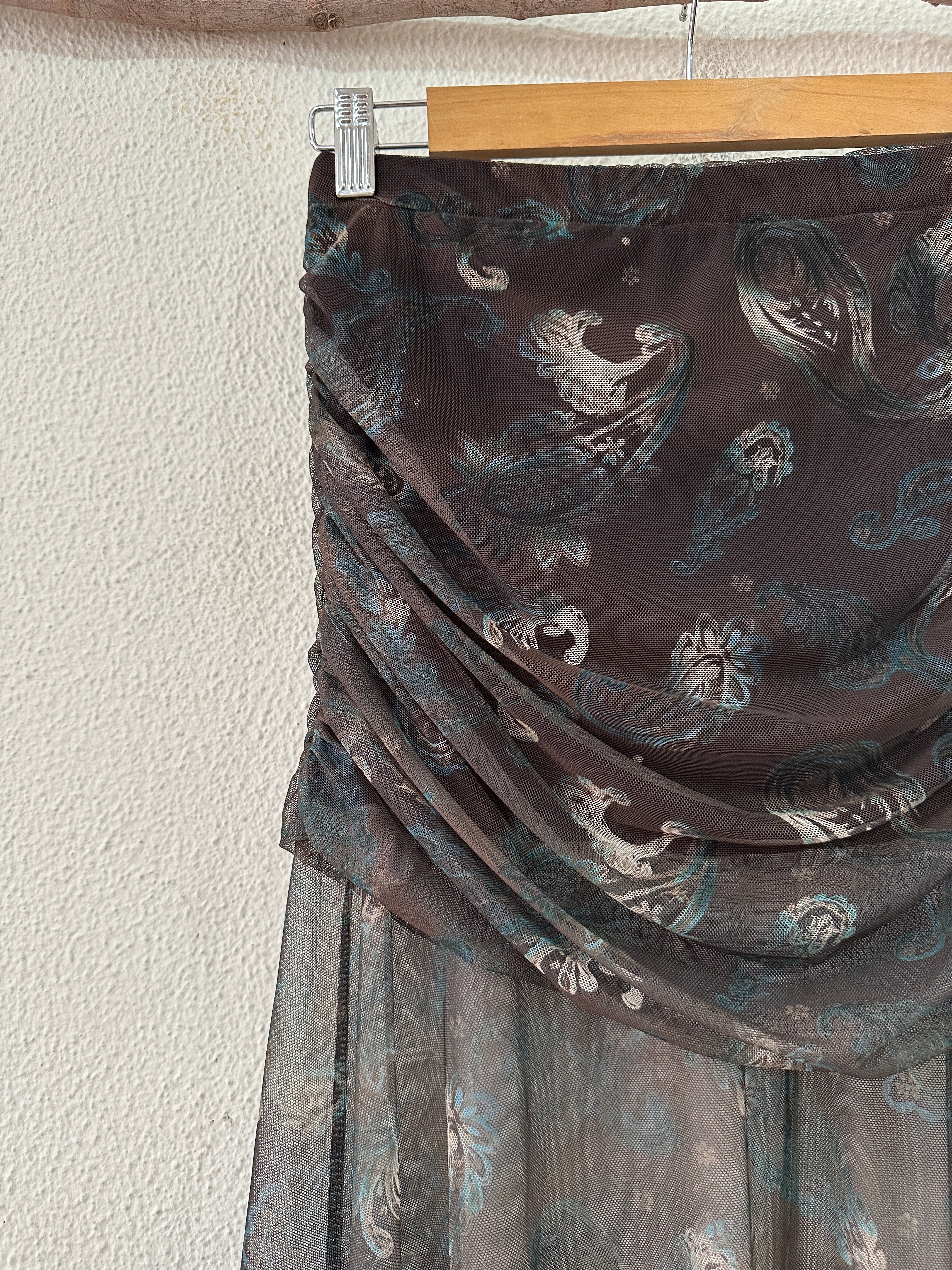 Saia em tule drapeada MATILDA