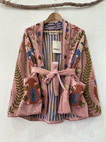 Carregar imagem no visualizador da galeria, Kimono em veludo bordado RIVIERA
