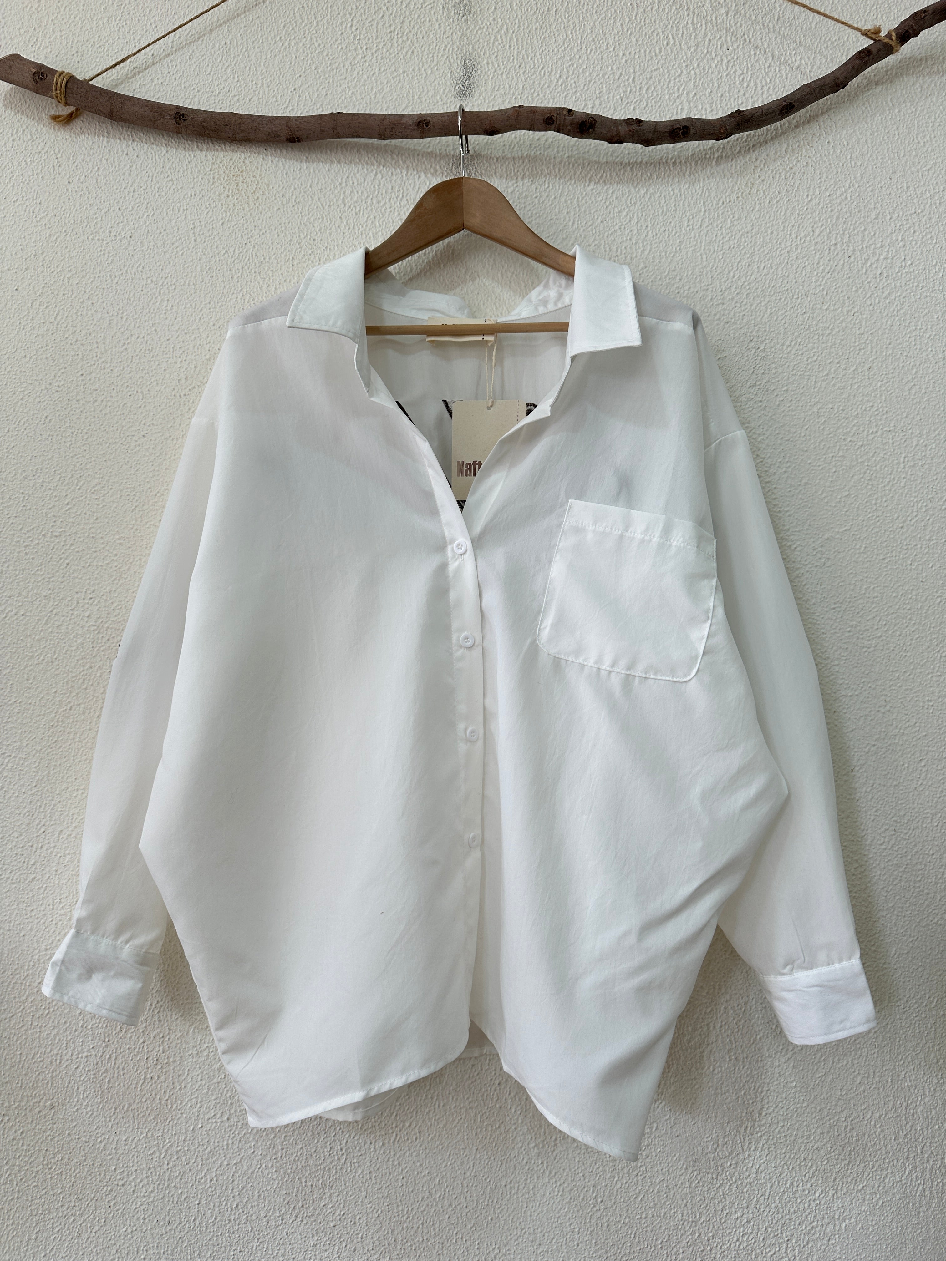 Camisa bordada oversize SCRIPT