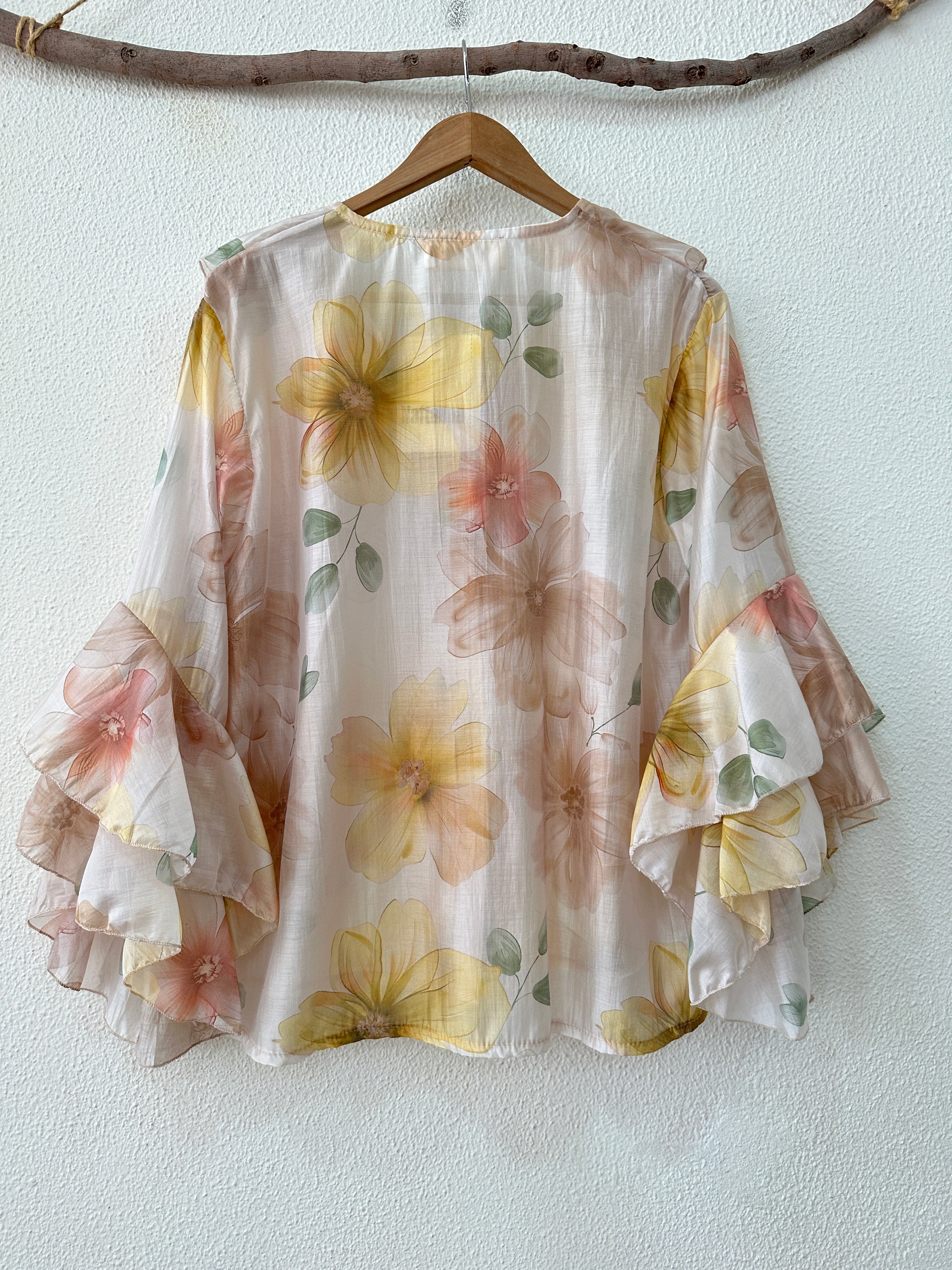 Camisa c/folhos BRETAGNE