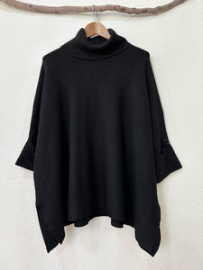 Camisola-poncho c/gola alta COSY