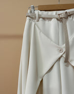 Cargue la imagen en el visor de la galería,Calças efeito envelope c/cinto  ELEGANCE
