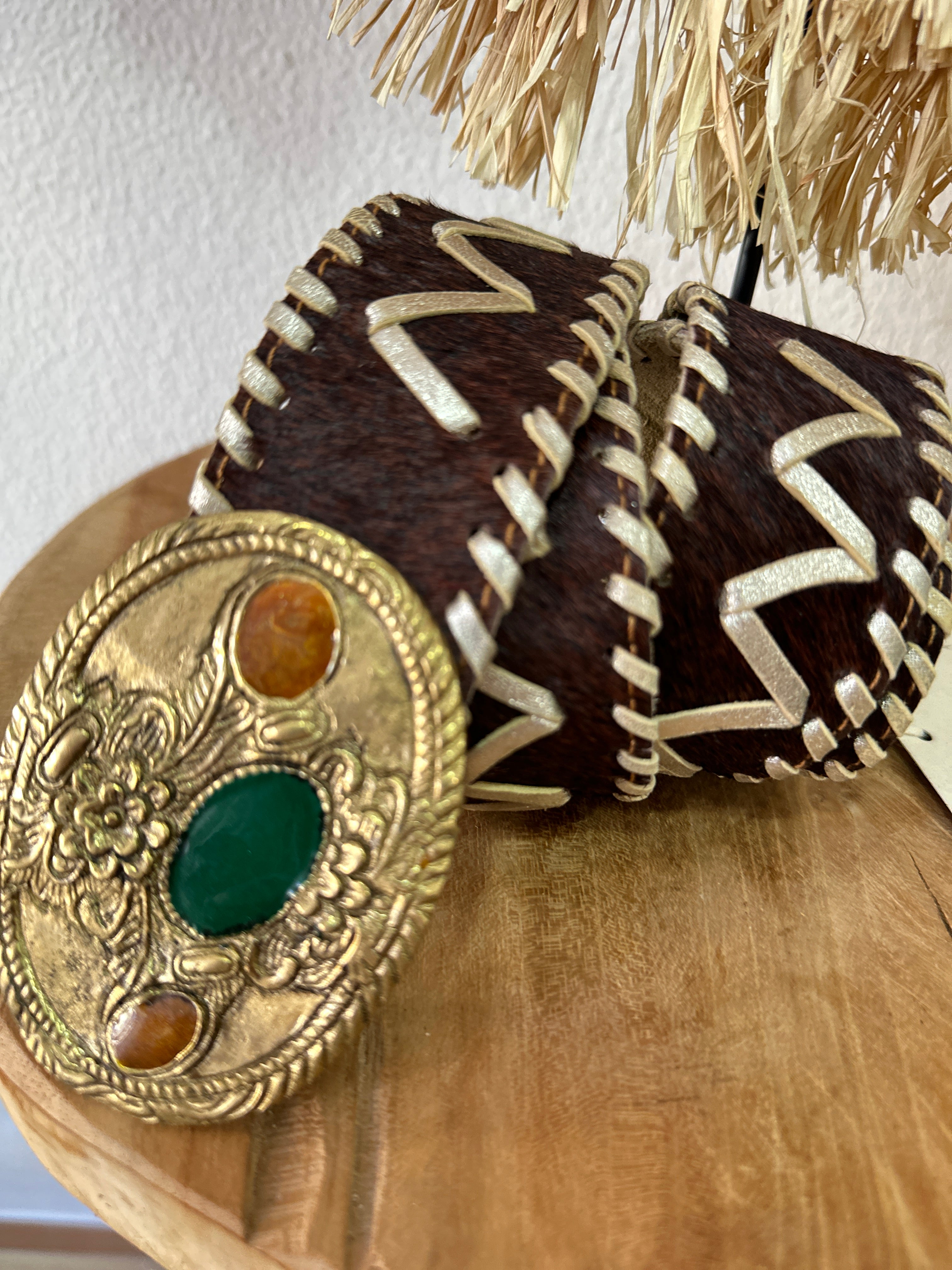 Cinto em pele c/ fivela destacável ISHIR