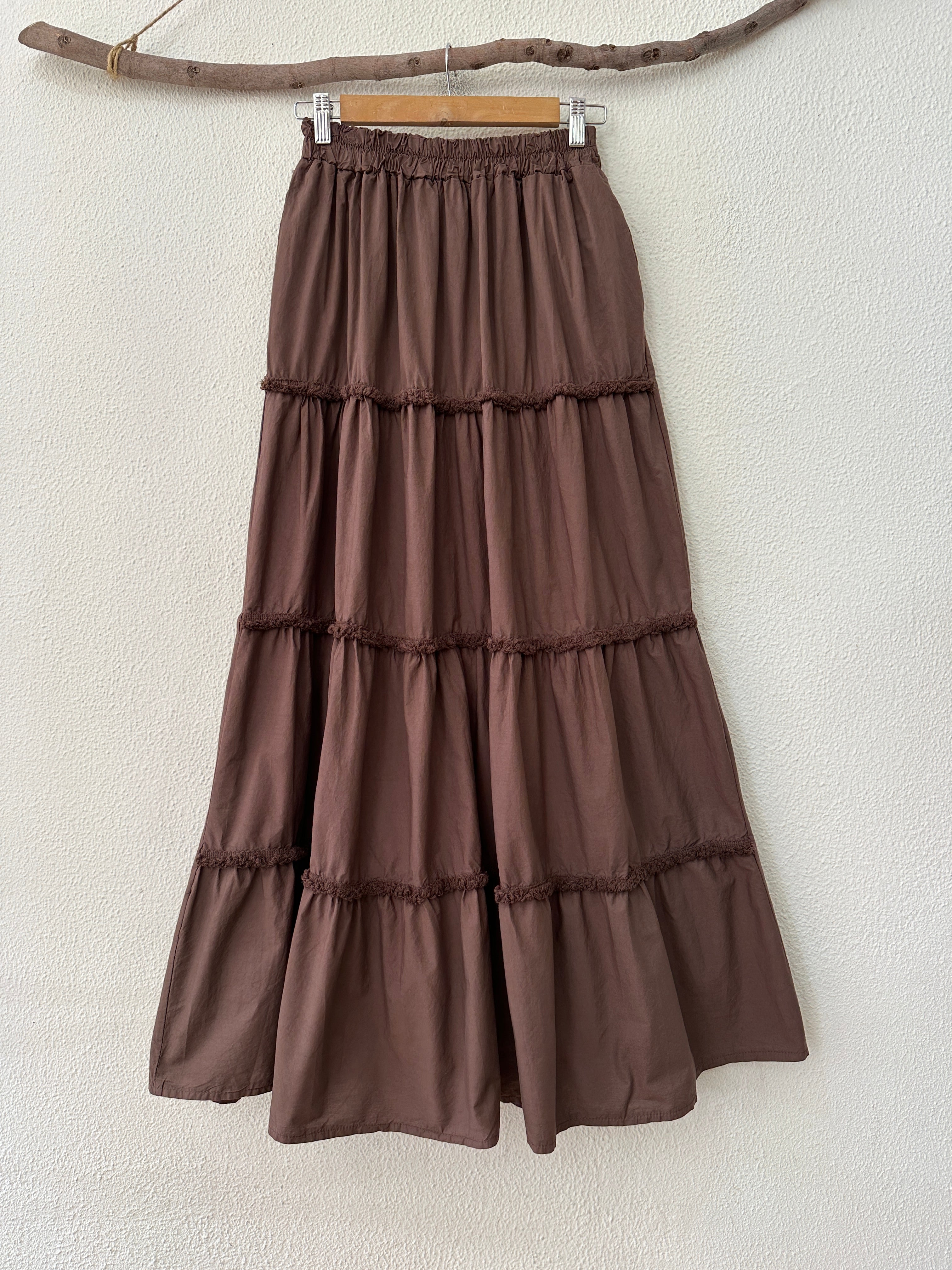 Saia comprida c/ bolsos EARTHY