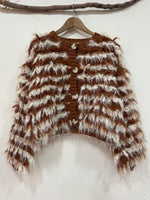 Load image in the gallery viewer,Casaco de malha c/laçadas COSMOS
