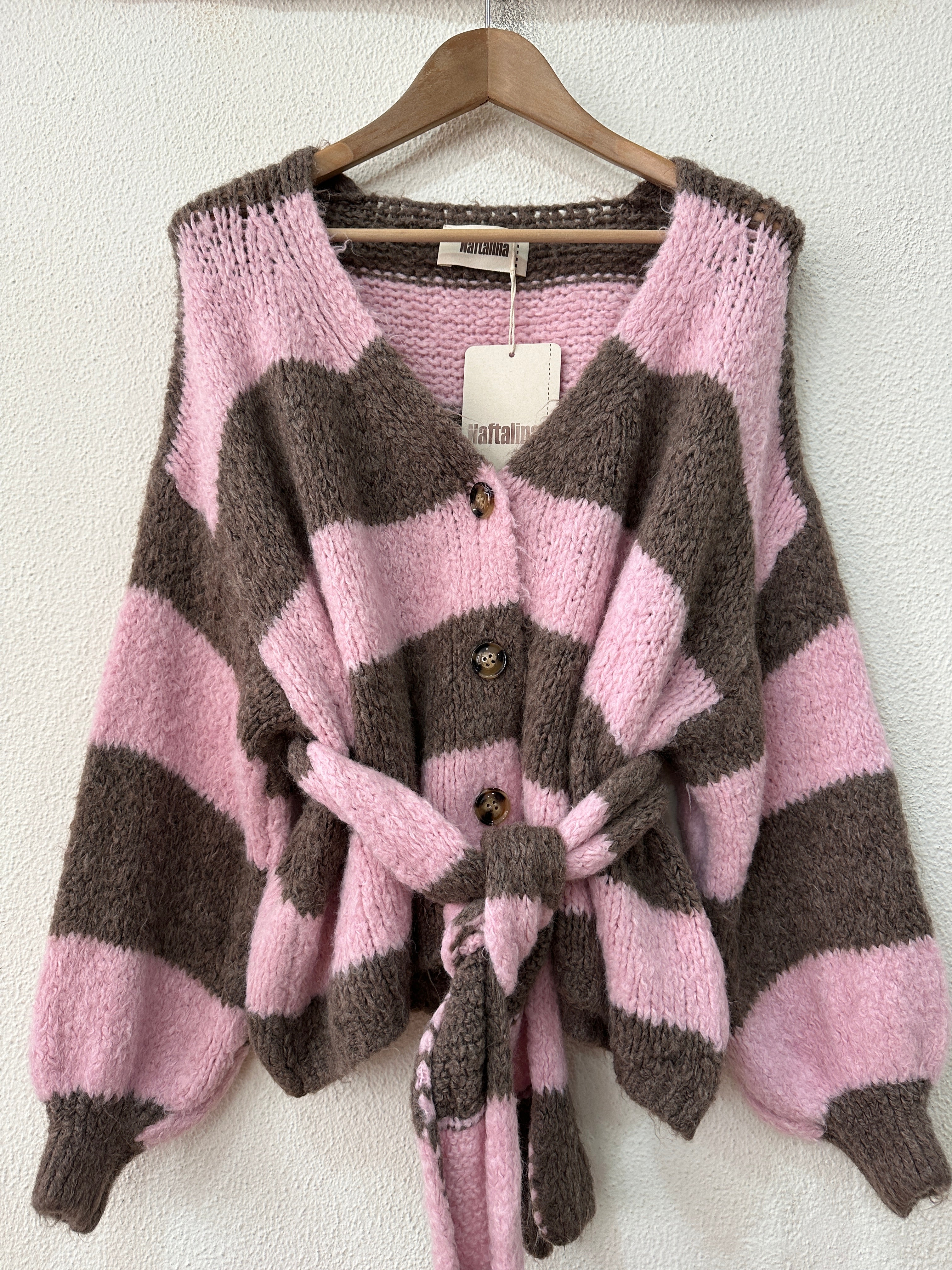 Casaco de malha c/ cachecol BUBBLY