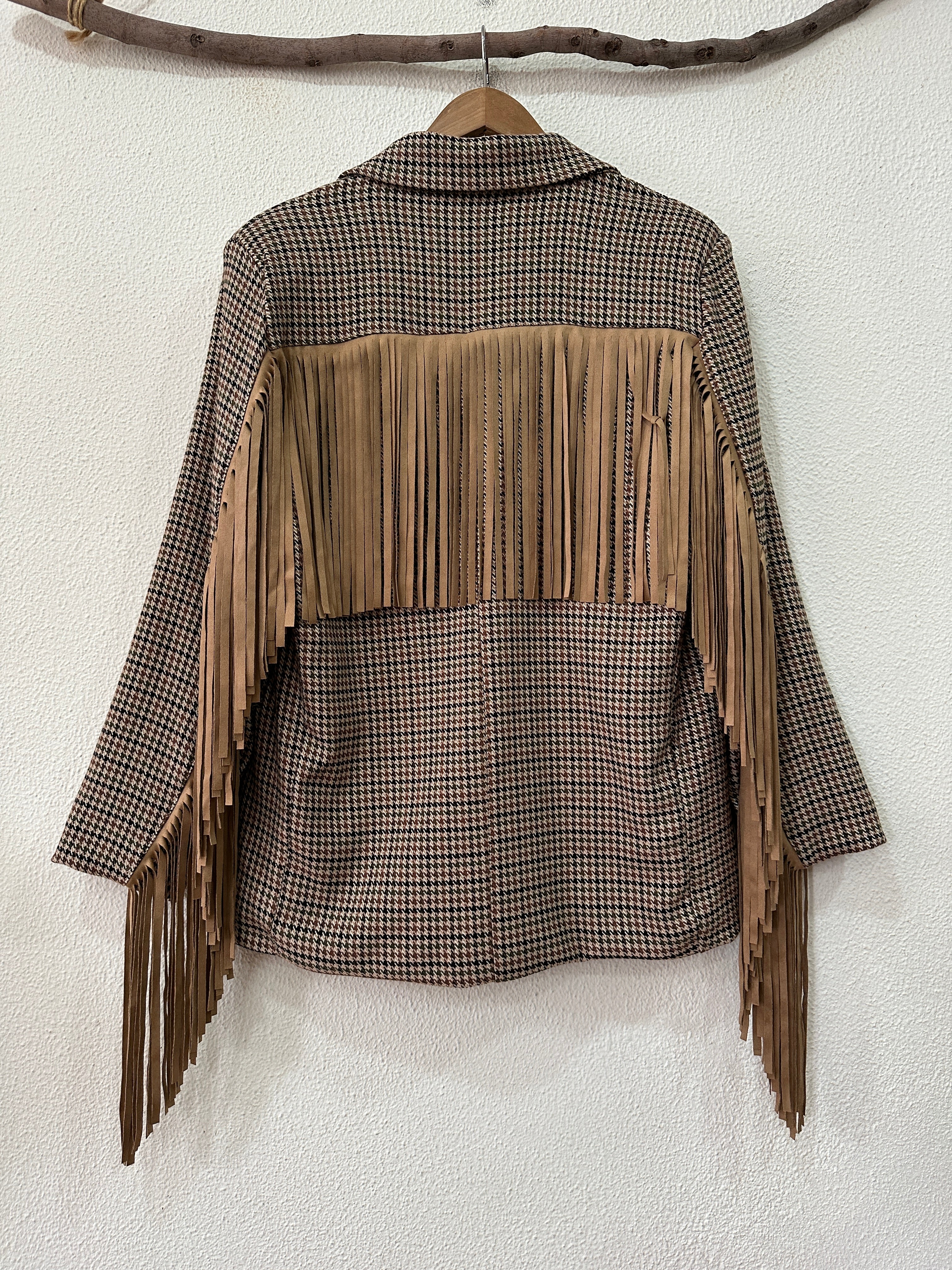 Blazer oversize c/franjas BLEND