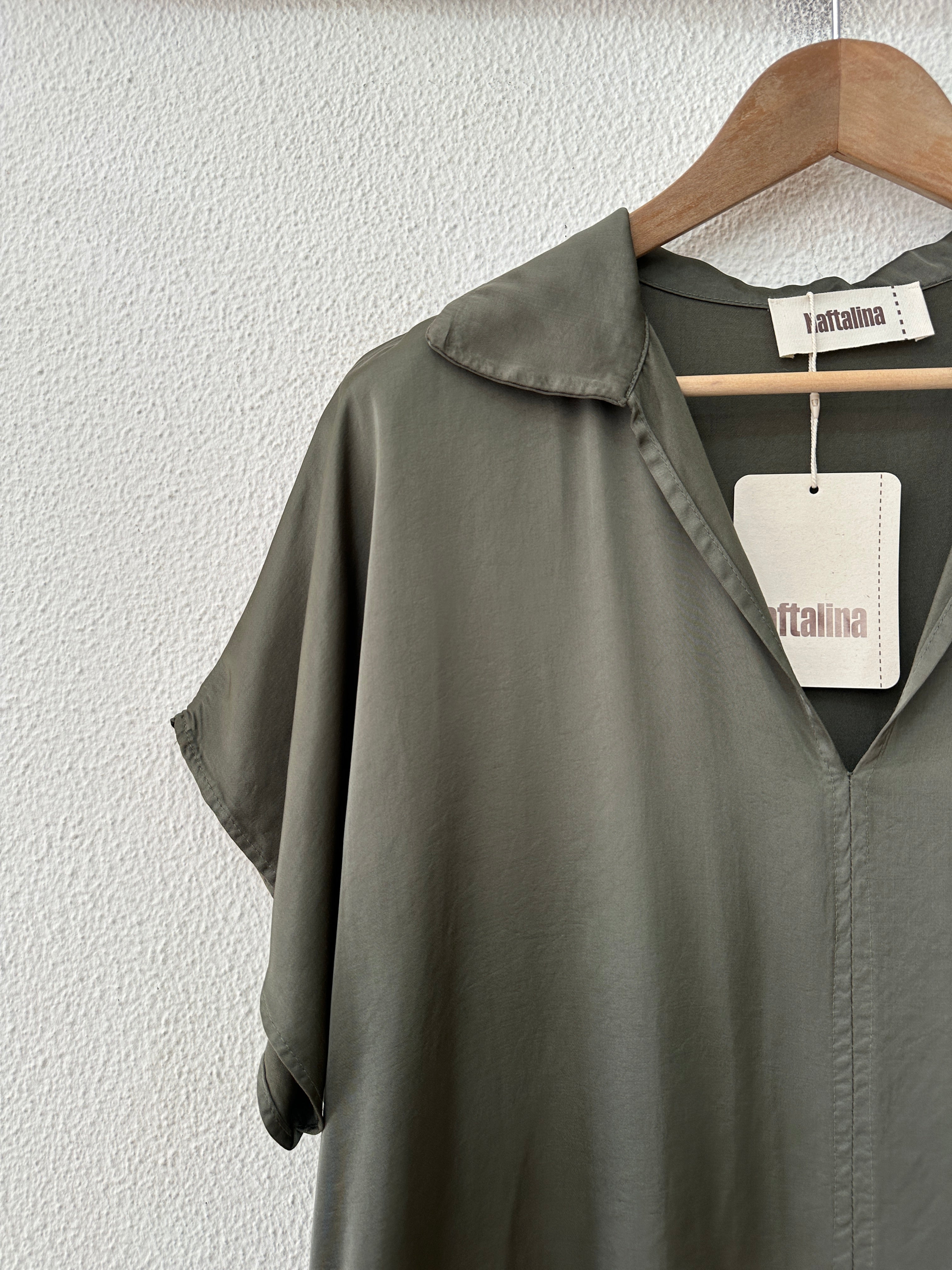 Túnica oversize acetinada BRITNEY