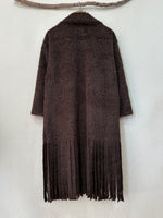 Carregar imagem no visualizador da galeria, Sobretudo efeito pelúcia c/ franjas MOHAWK
