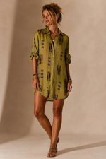 Carica l'immagine nel visualizzatore della galleria,Vestido-camiseiro efeito chiffon COAST
