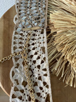 Carregar imagem no visualizador da galeria, Cinto dourado c/espelhos REFLECTION
