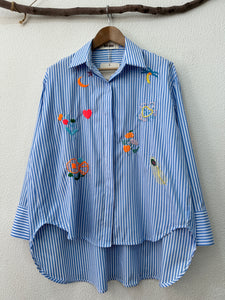 Camisa oversize bordada VACATION