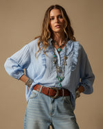 Carica l'immagine nel visualizzatore della galleria,Túnica oversize c/ folhos ALANA
