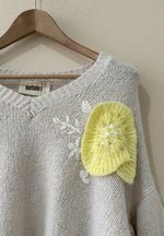 Load image in the gallery viewer,Camisola de malha c/ aplicações SPRING
