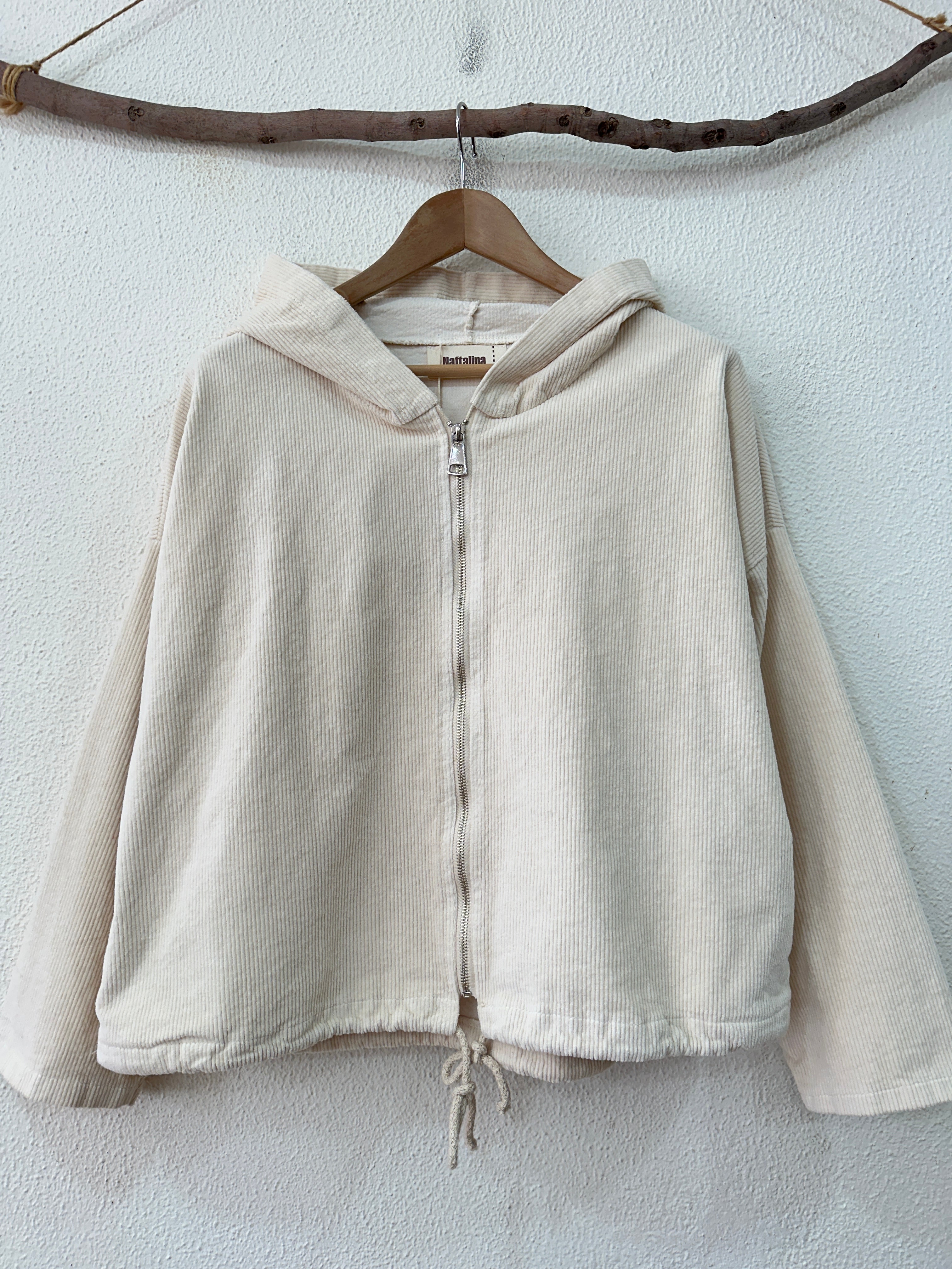 Bomber em bombazina c/carapuço JASMINE