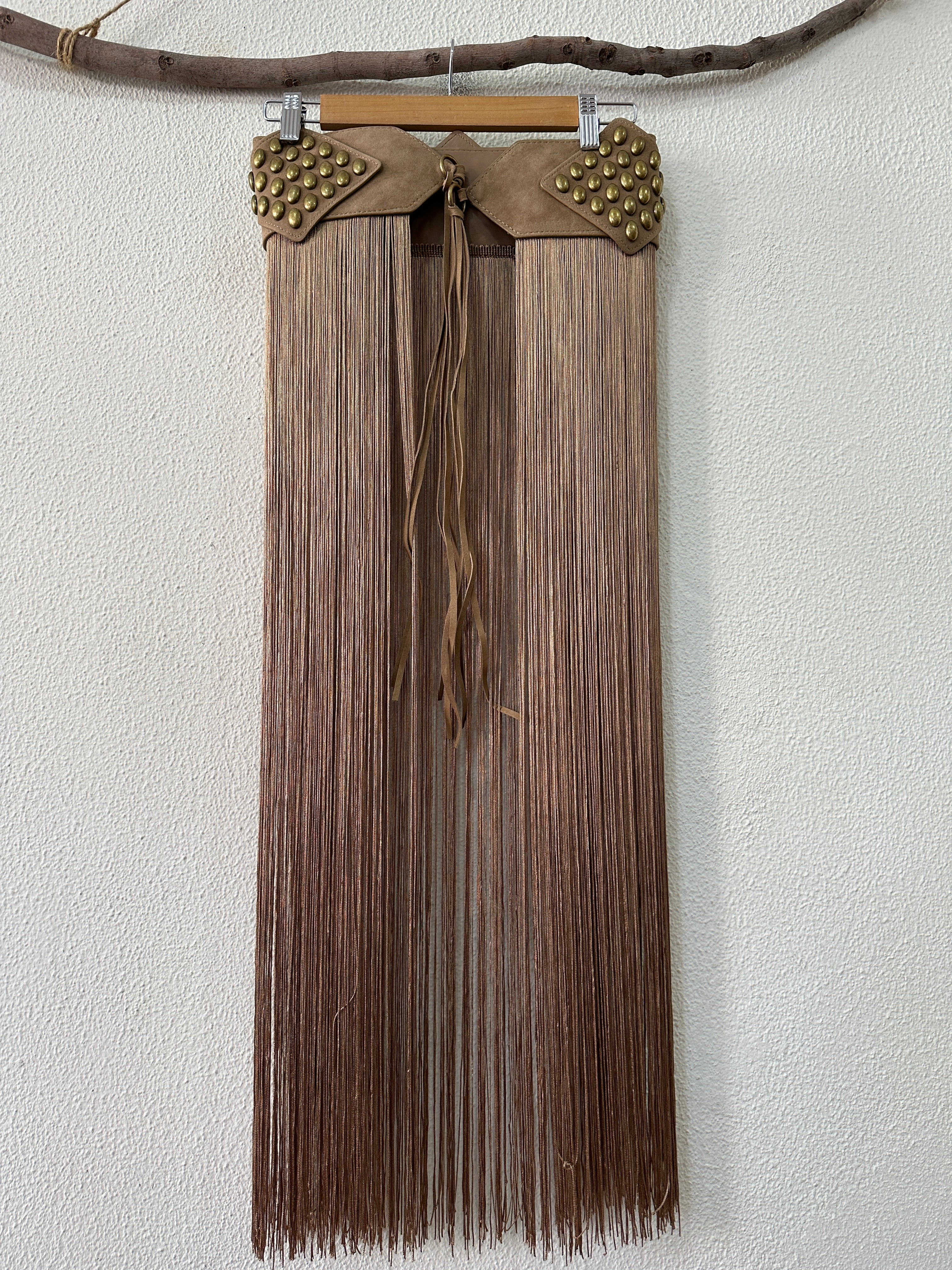 Cinto c/tachas e franjas compridas WEST