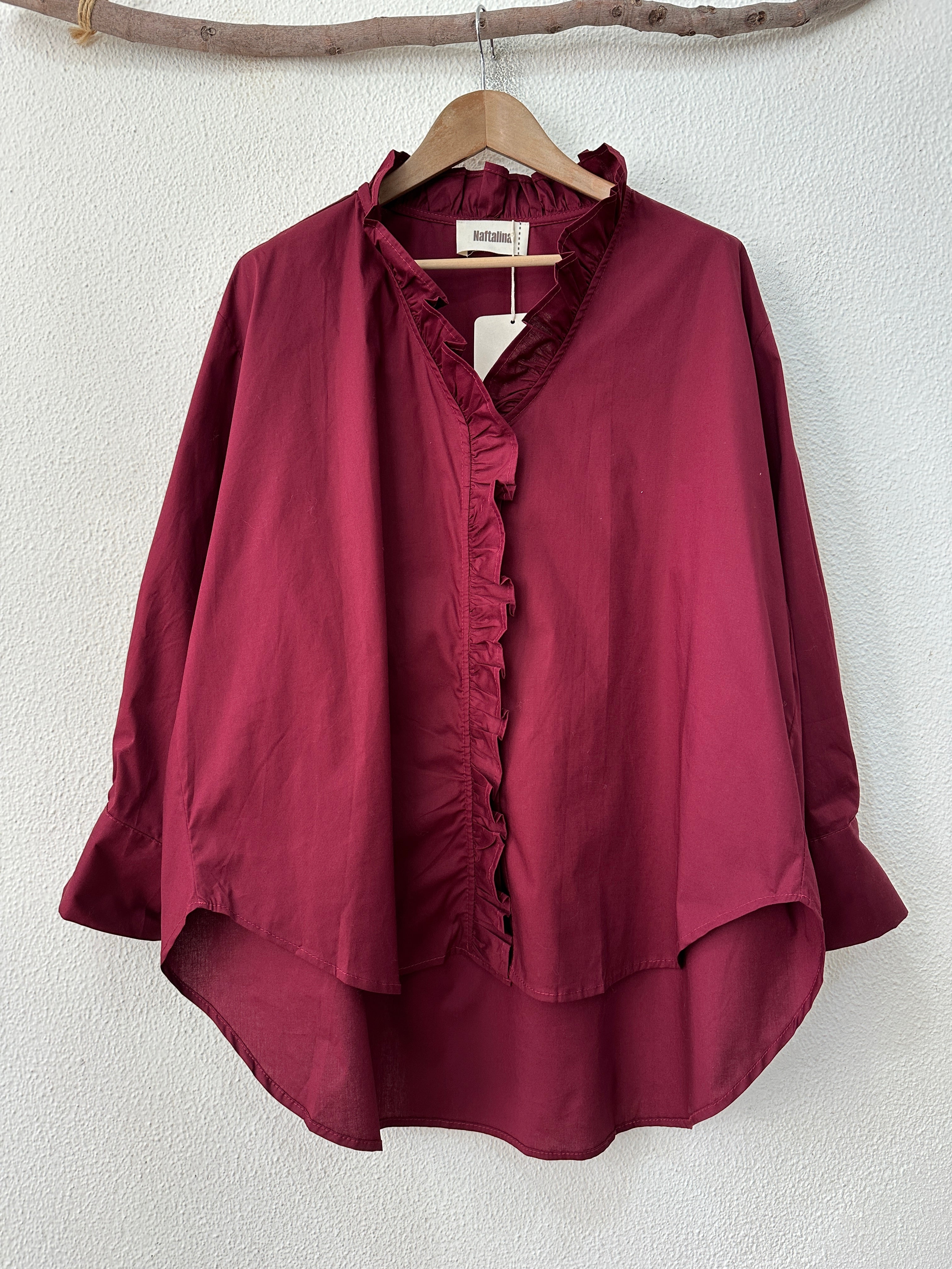 Camisa oversize c/ folho MARISE