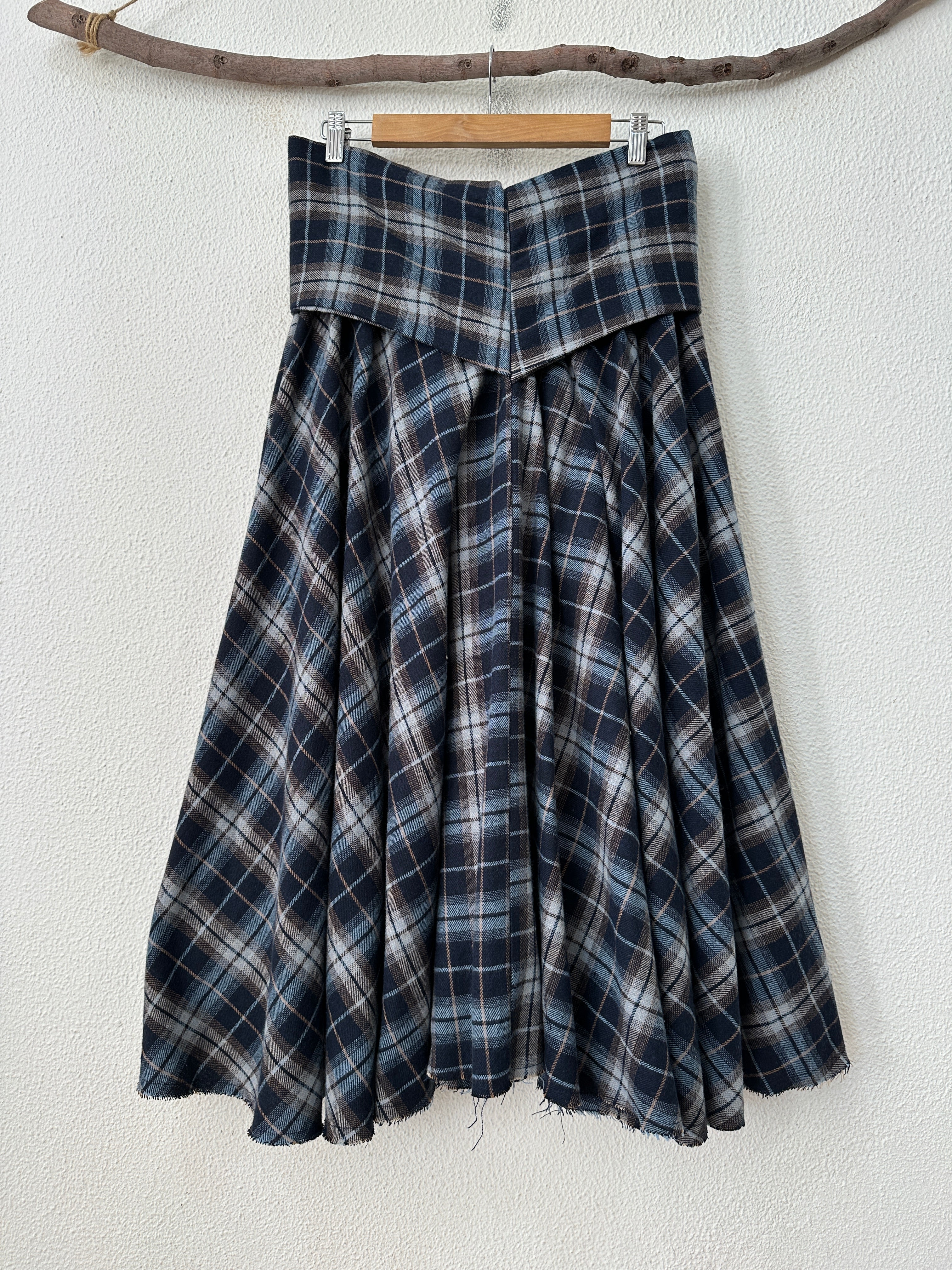 Saia de fazenda c/cinto em mangas de camisa CÓRDOBA