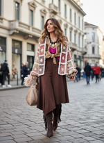 Load image in the gallery viewer,Casaco de malha feito à mão WANDA
