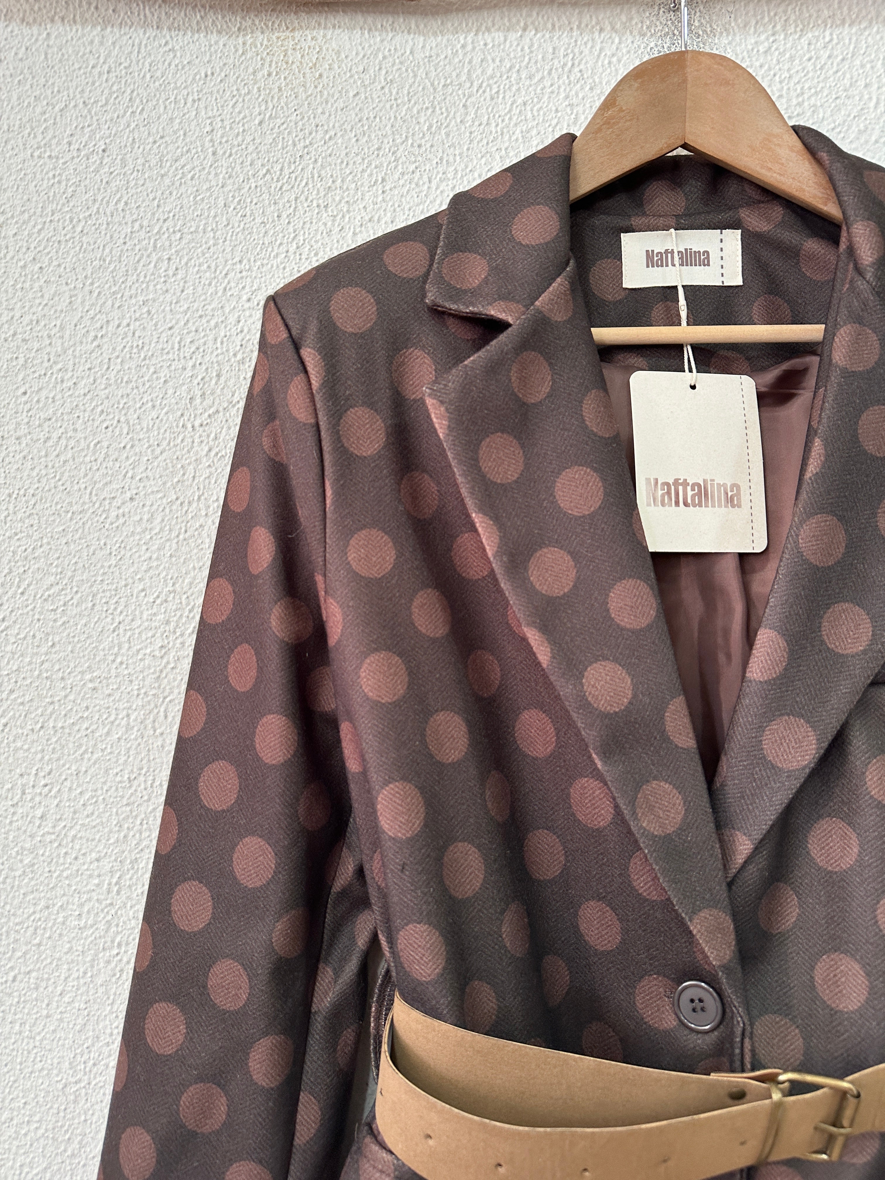 Blazer forrado c/cinto DAPPLE