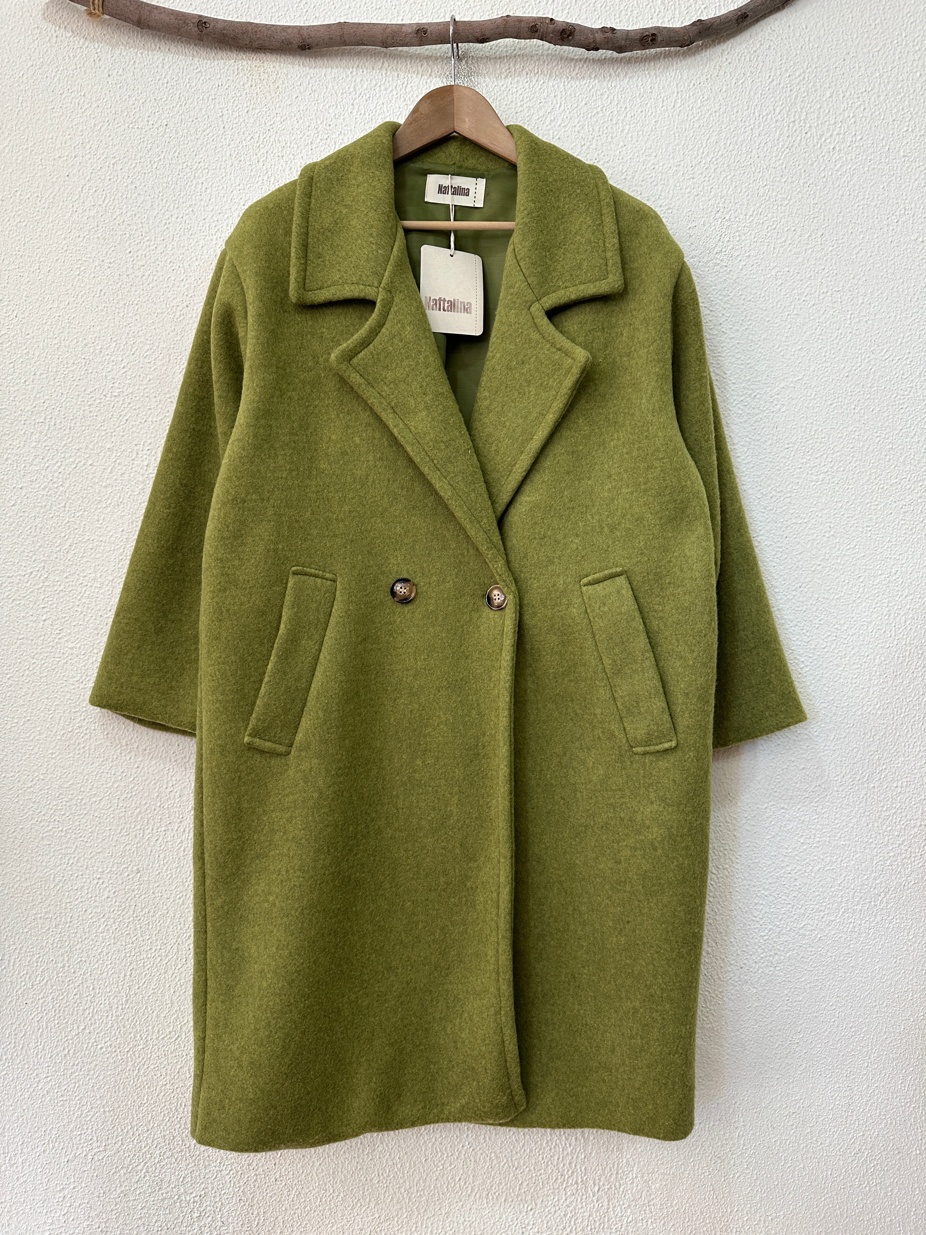 Sobretudo em fazenda c/ bolsos EDINBURGH