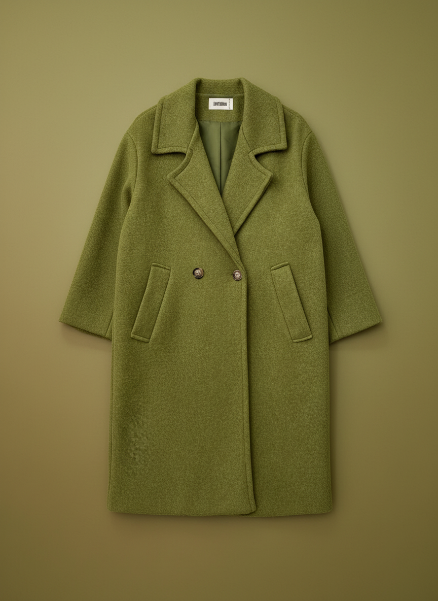 Sobretudo em fazenda c/ bolsos EDINBURGH