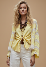 Load image in the gallery viewer,Casaco de malha c/ atilhos MARTINIQUE
