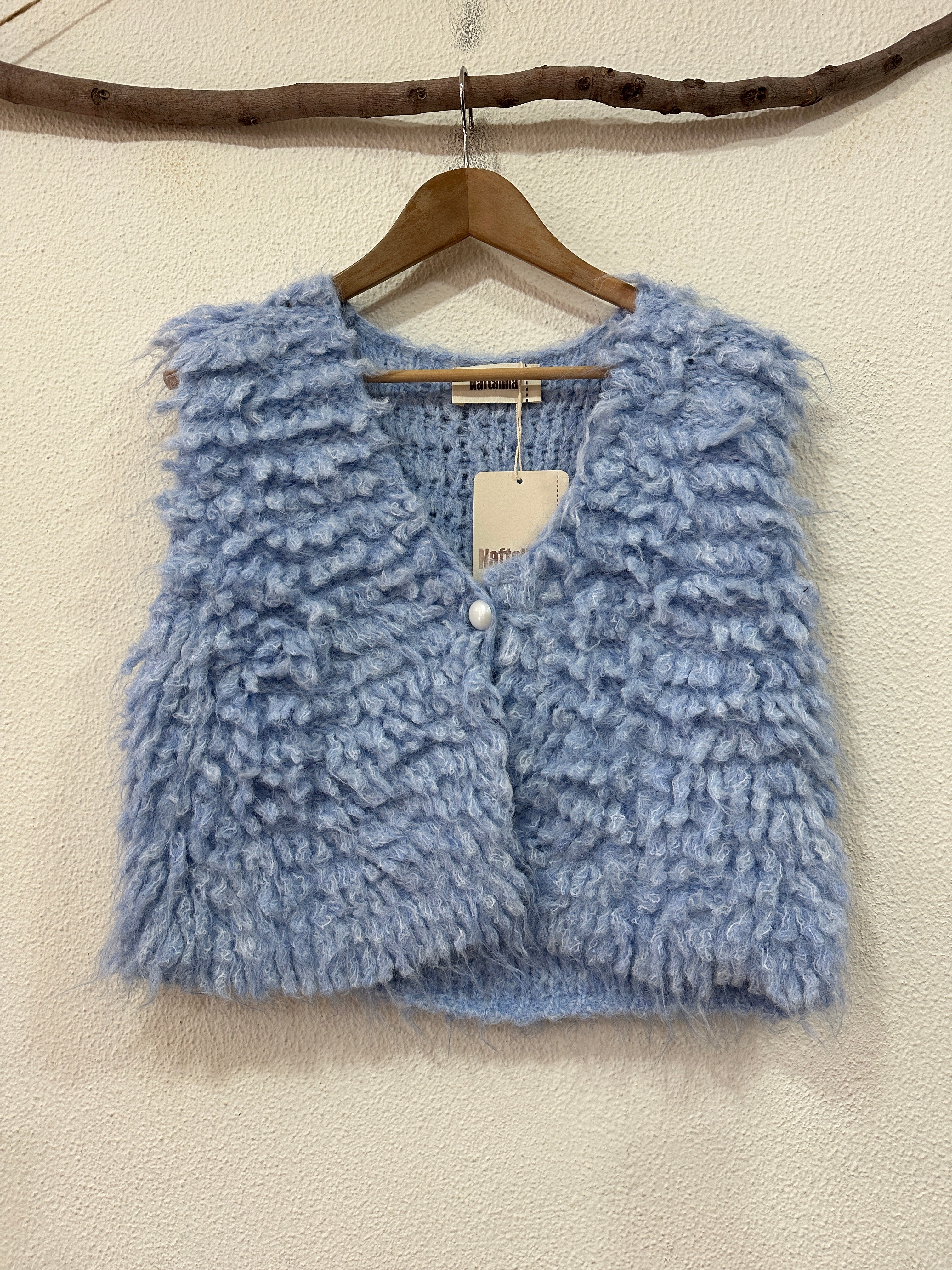 Colete curto em malha de laçadas BRAY