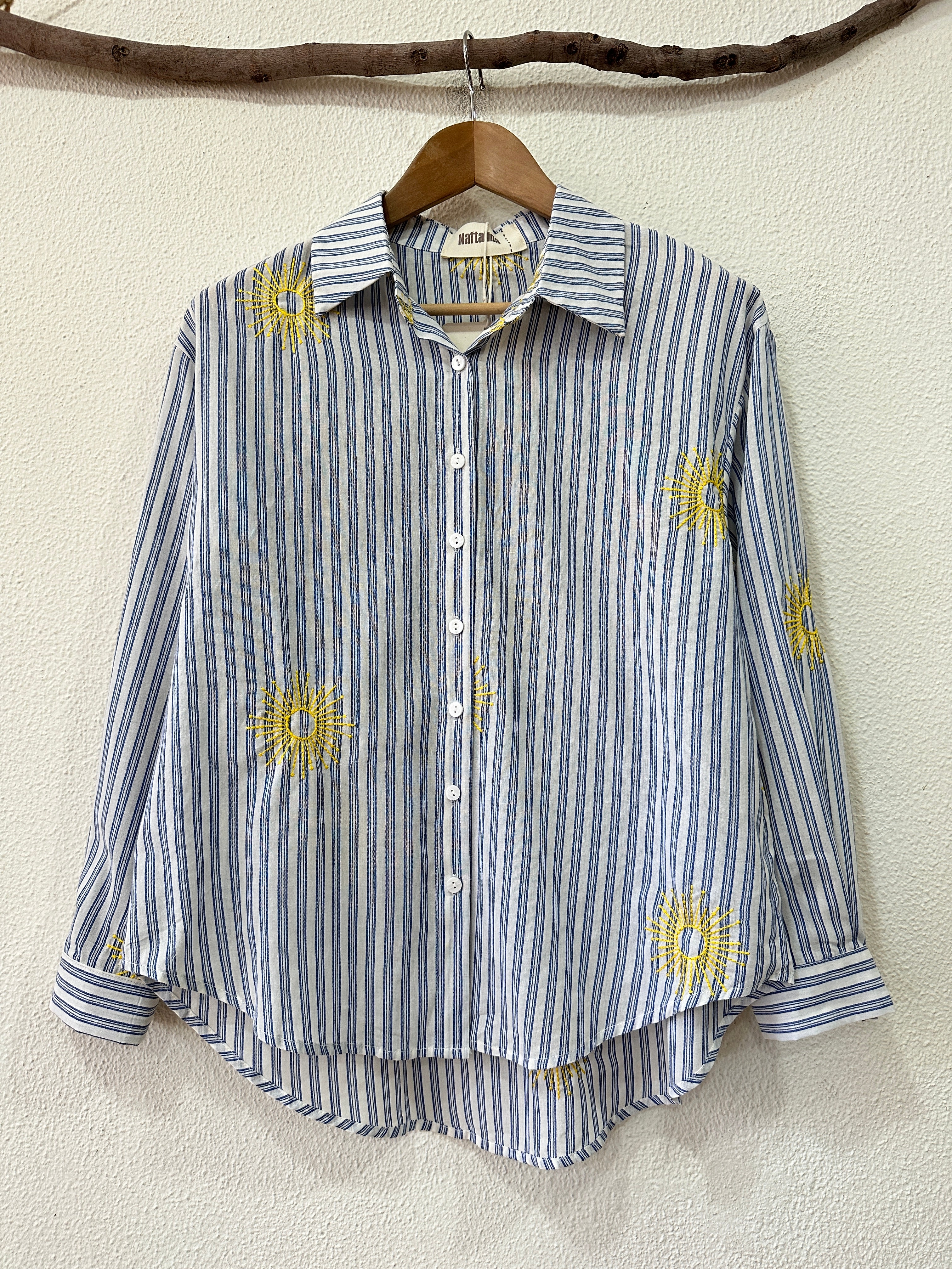 Camisa regular-fit bordada SUNSHINE