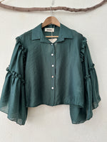 Load image in the gallery viewer,Camisa c/ mangas mariposa OLIVIA
