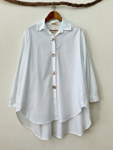 Camisa oversize c/pregadeiras amovíveis SPARKLE