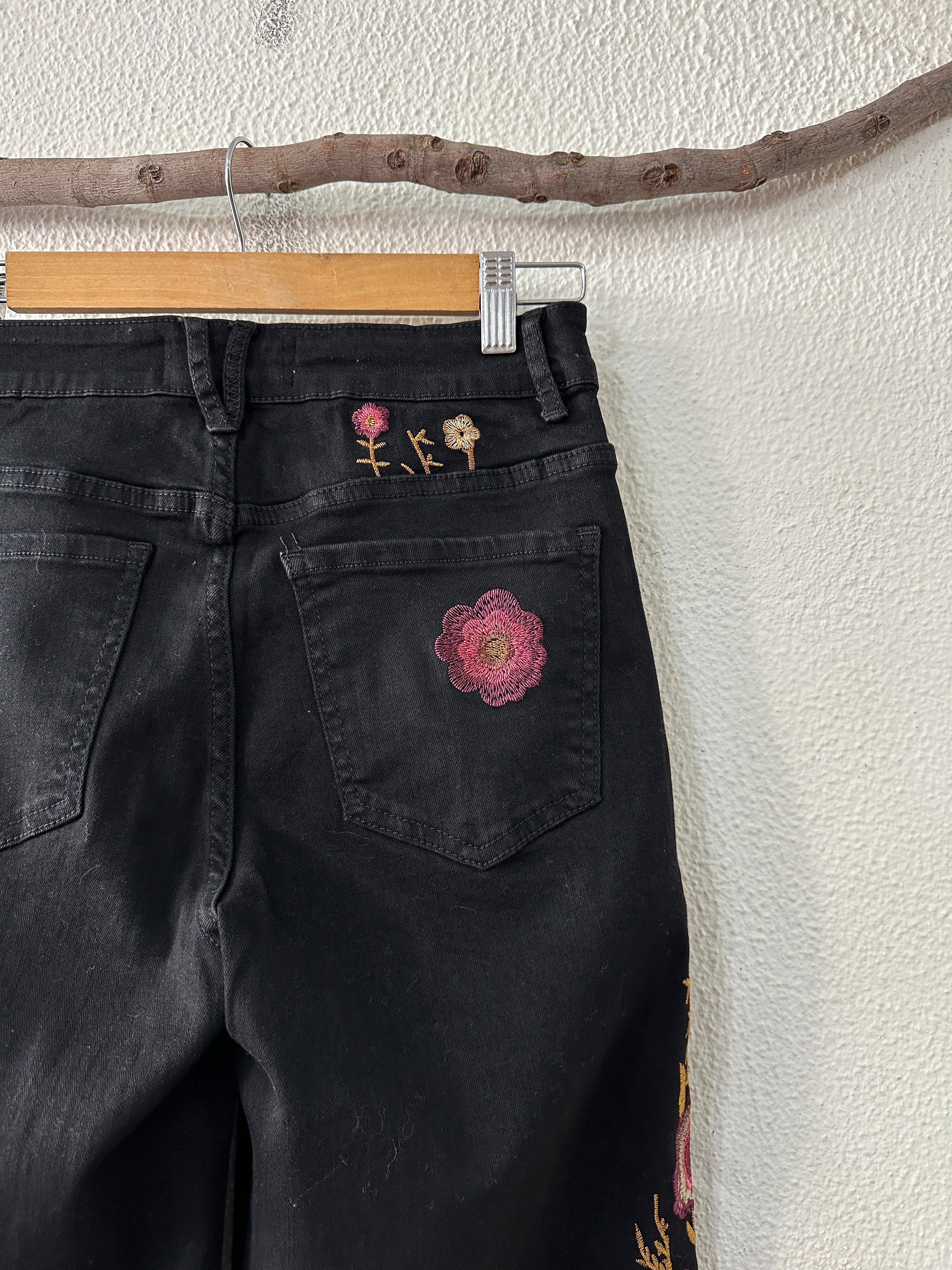 Calças de sarja bordadas FLORIANÓPOLIS