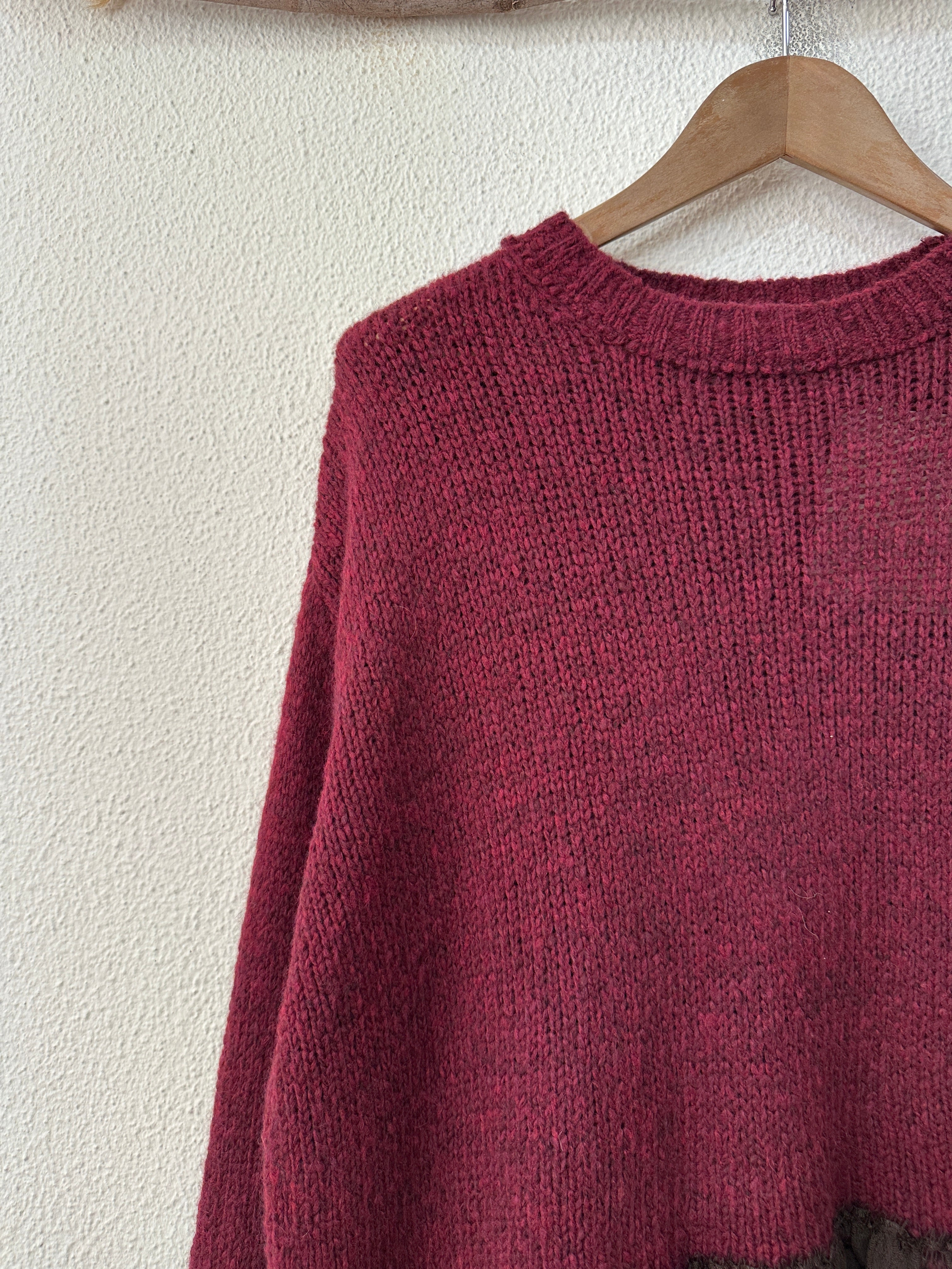 Camisola de malha assimétrica c/ renda CHEESECAKE