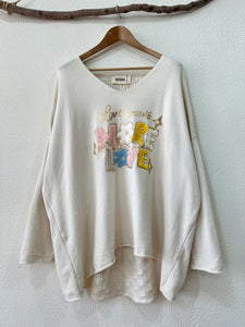 Camisola de malha fina oversize MORE LOVE