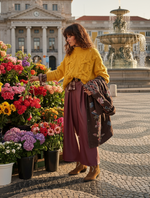 Carregar imagem no visualizador da galeria, Casaco de sarja acolchoado bordado AIKO
