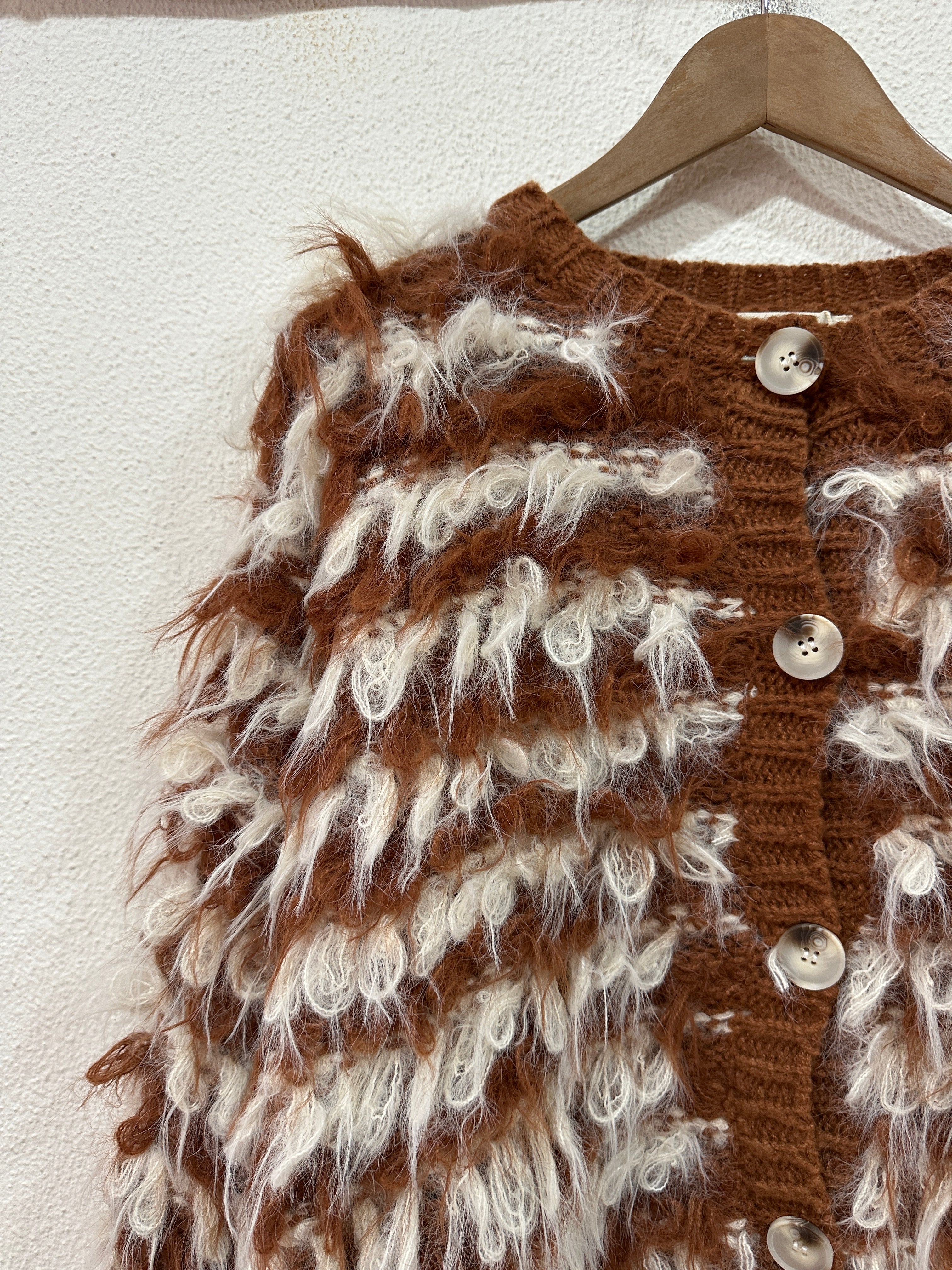 Casaco de malha c/laçadas COSMOS