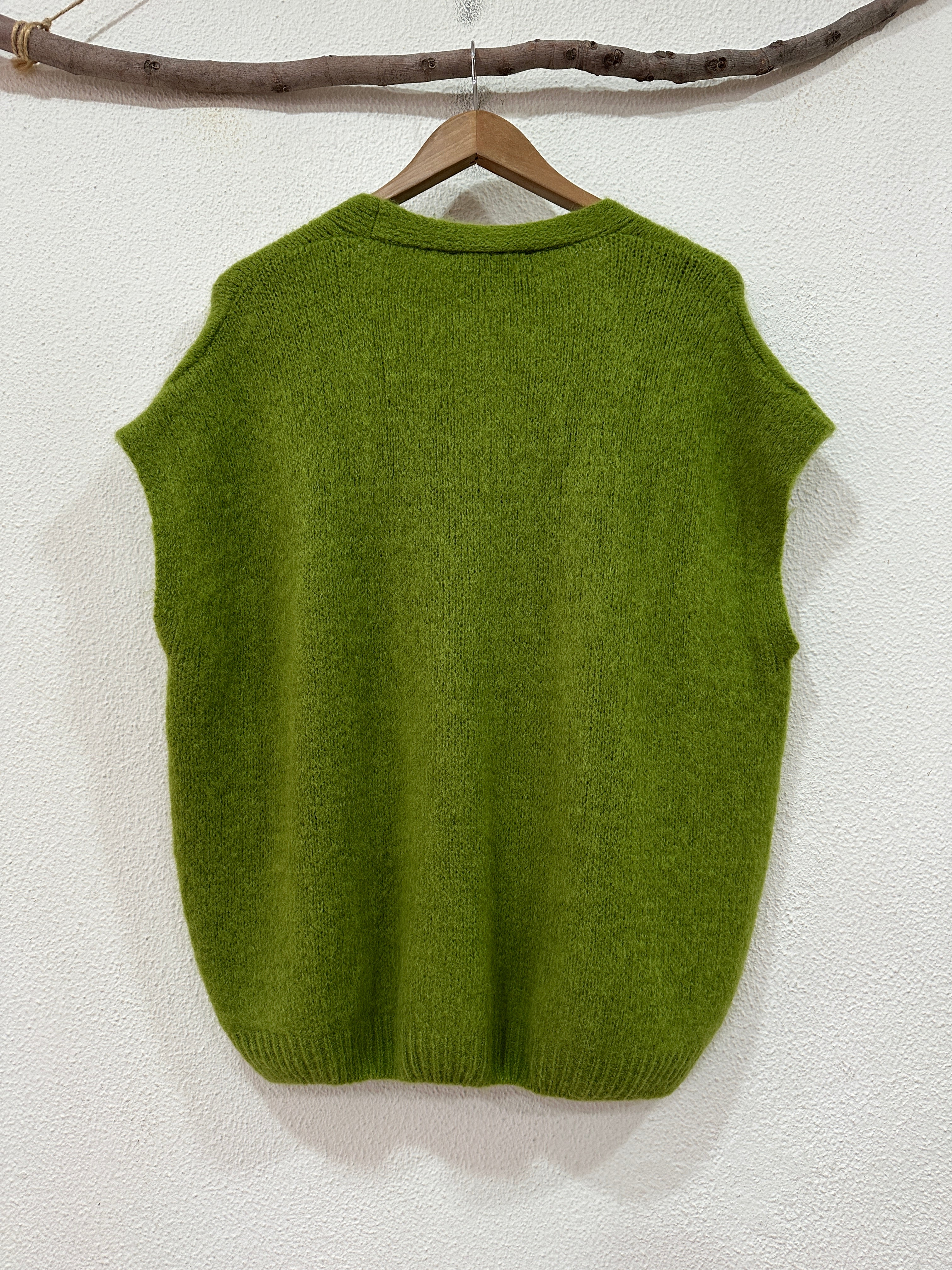 Colete oversize em malha ALPES