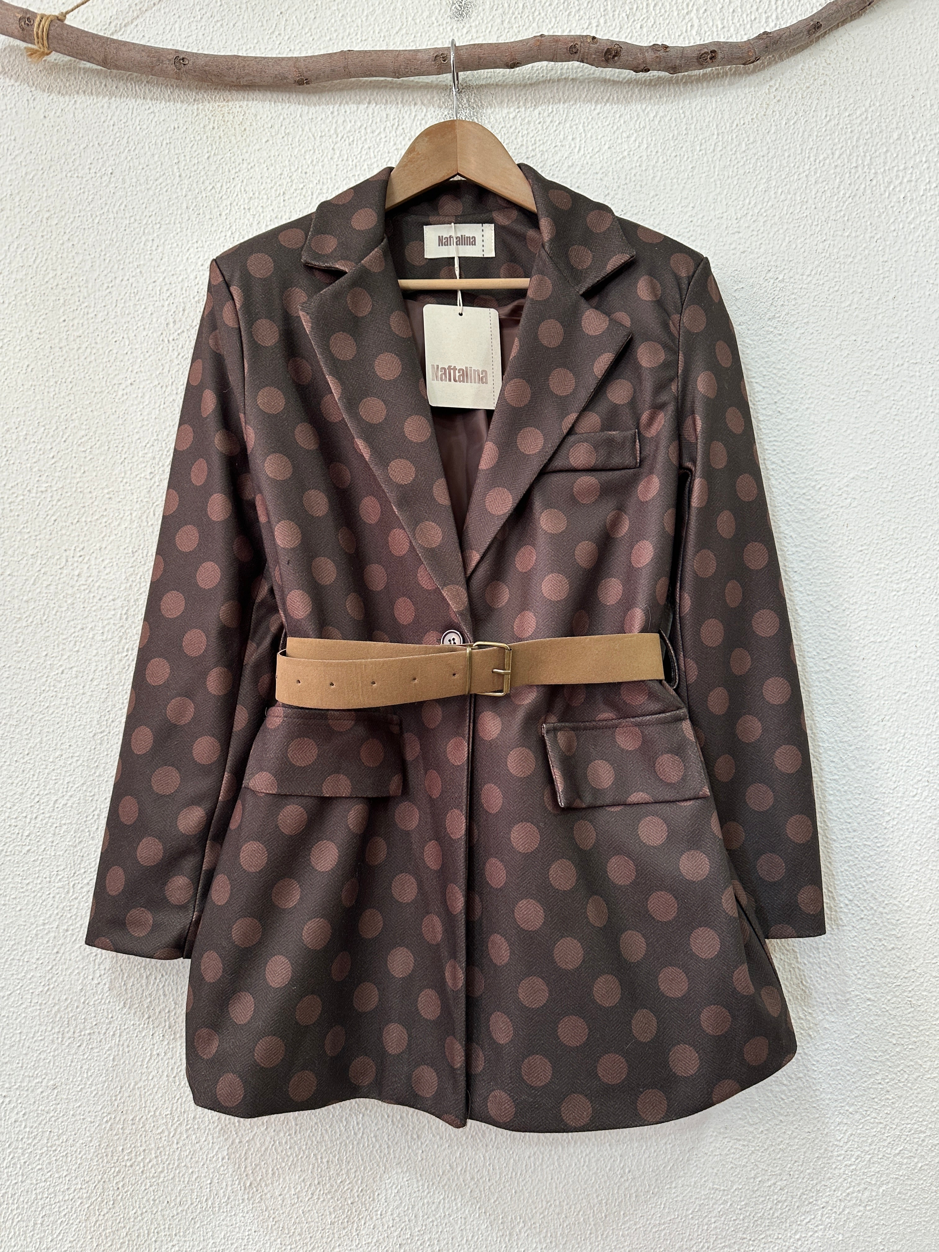 Blazer forrado c/cinto DAPPLE