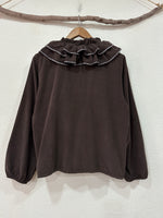 Carica l&#39;immagine nel visualizzatore della galleria,Blusa em microbombazina c/folhos MADELEINE
