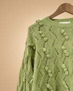 Chargez l'image dans la visionneuse de la galerie,Camisola de malha c/ relevos MATCHA
