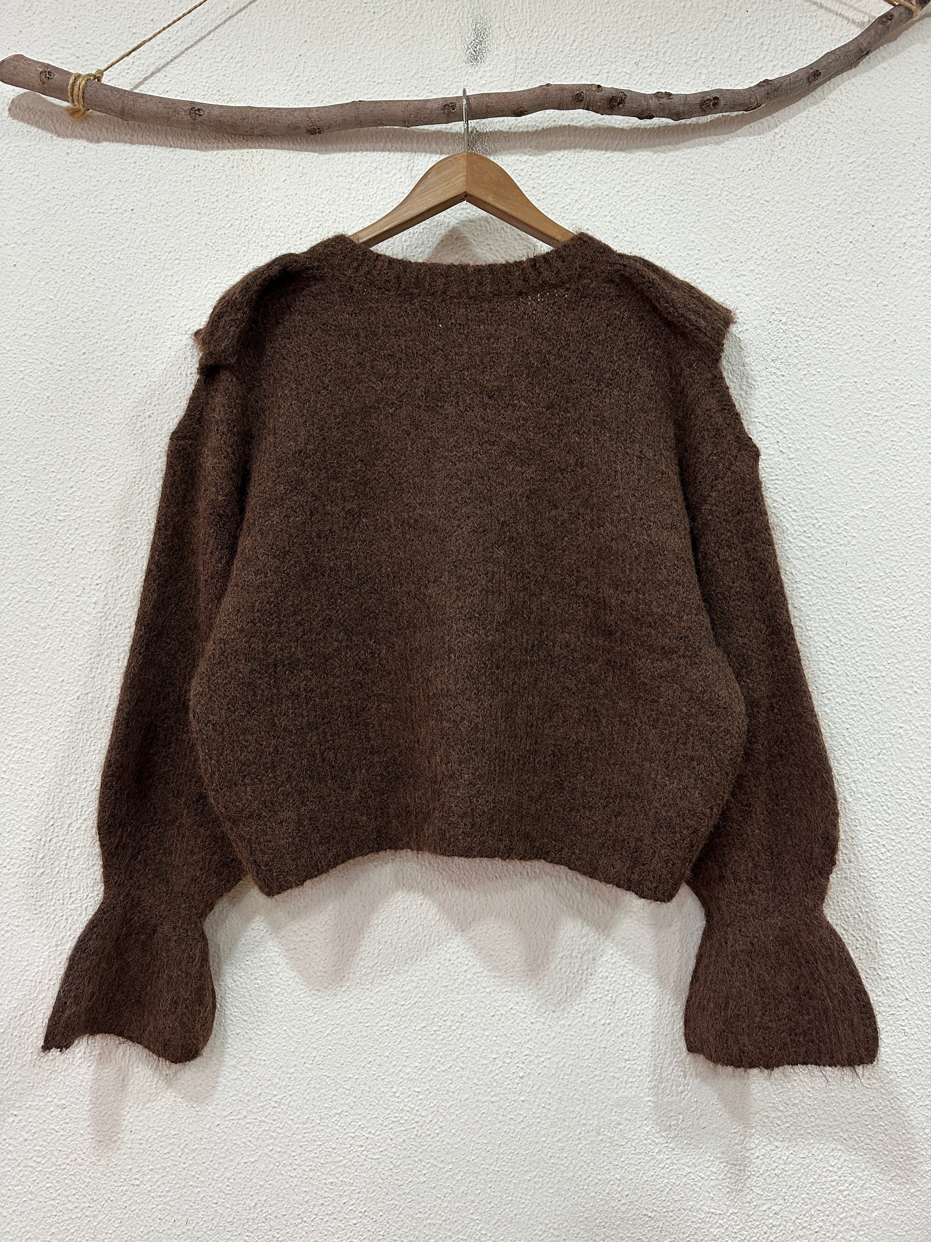 Camisola de malha c/ folhos FLUFFY