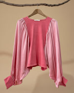 Carica l'immagine nel visualizzatore della galleria,Top c/ mangas morcego acetinadas MYSTIC
