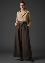 Load image in the gallery viewer,Pantalonas em fazenda espinhada c/cinto NAZAAR
