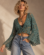 Carregar imagem no visualizador da galeria, Top em crochet DAVINYA
