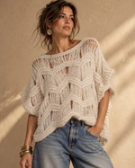 Load image in the gallery viewer,Colete de malha oversize STORMY

