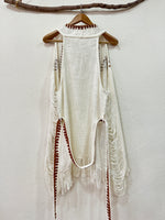 Carregar imagem no visualizador da galeria, Colete em algodão rústico BOHO VIBES
