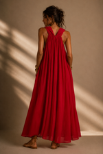 Carica l'immagine nel visualizzatore della galleria,Vestido em algodão c/ forro OAKLEY
