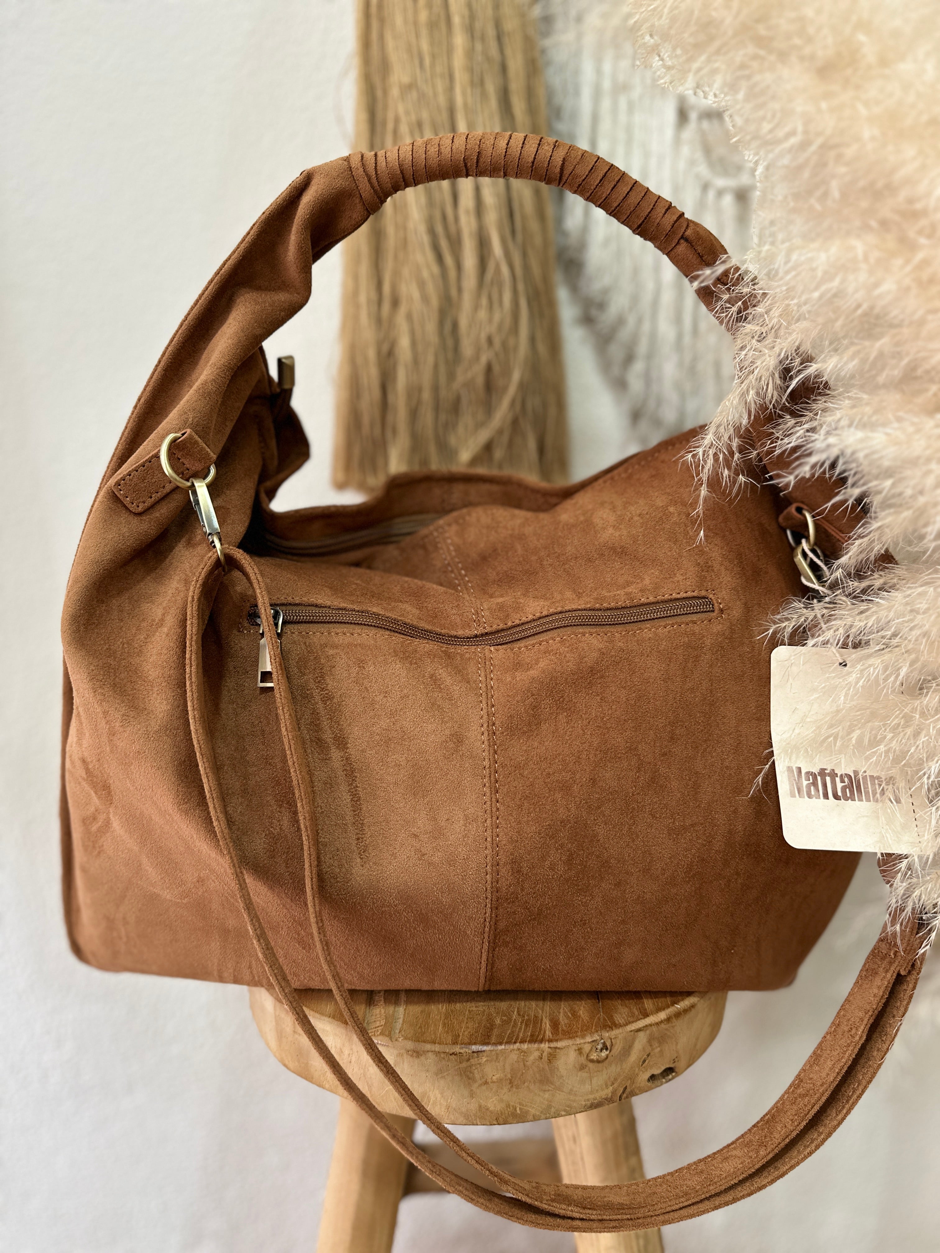 Mala em camurça sintética c/tachas BOULEVARD