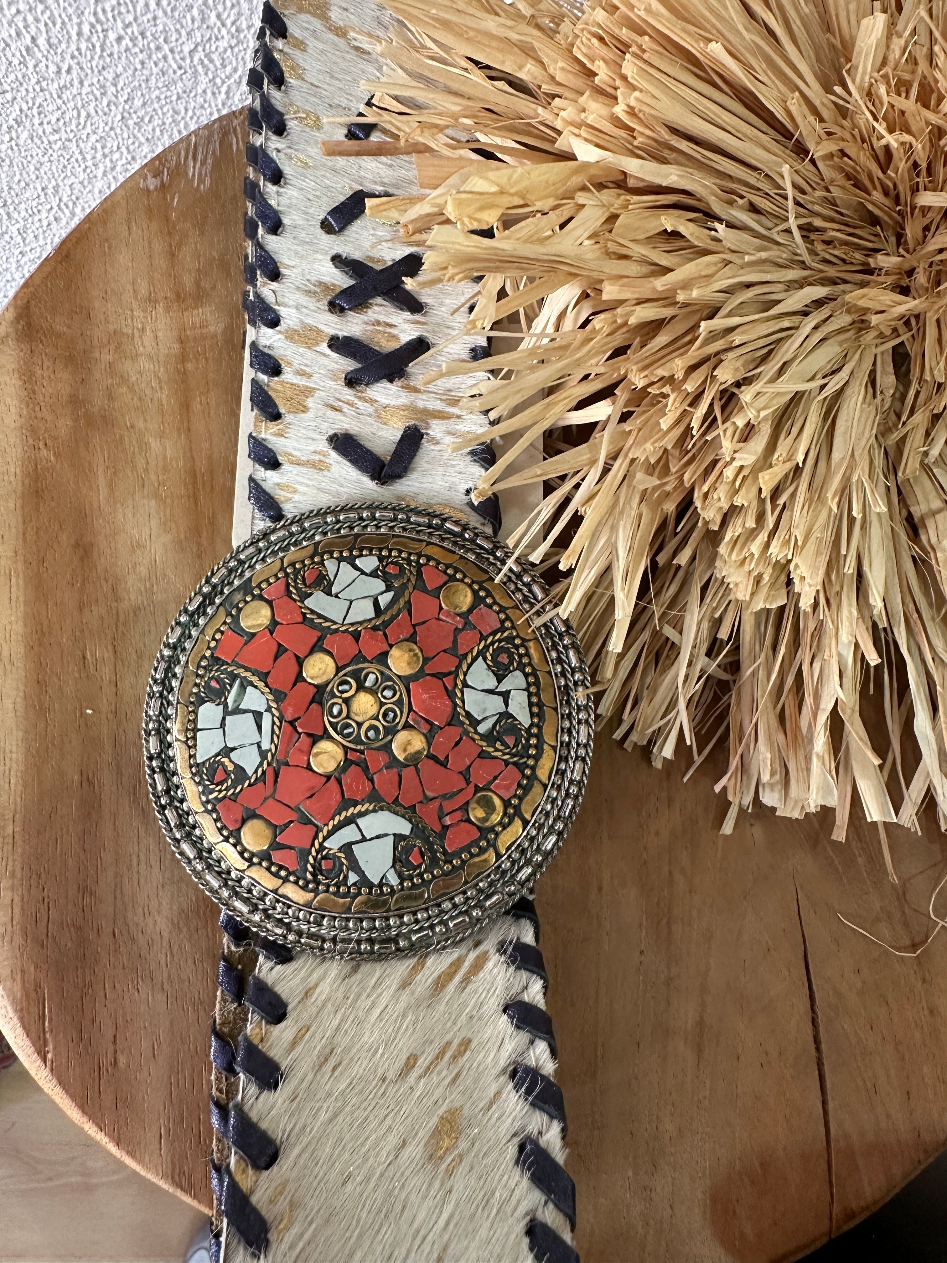 Cinto em pele c/ fivela destacável KALI